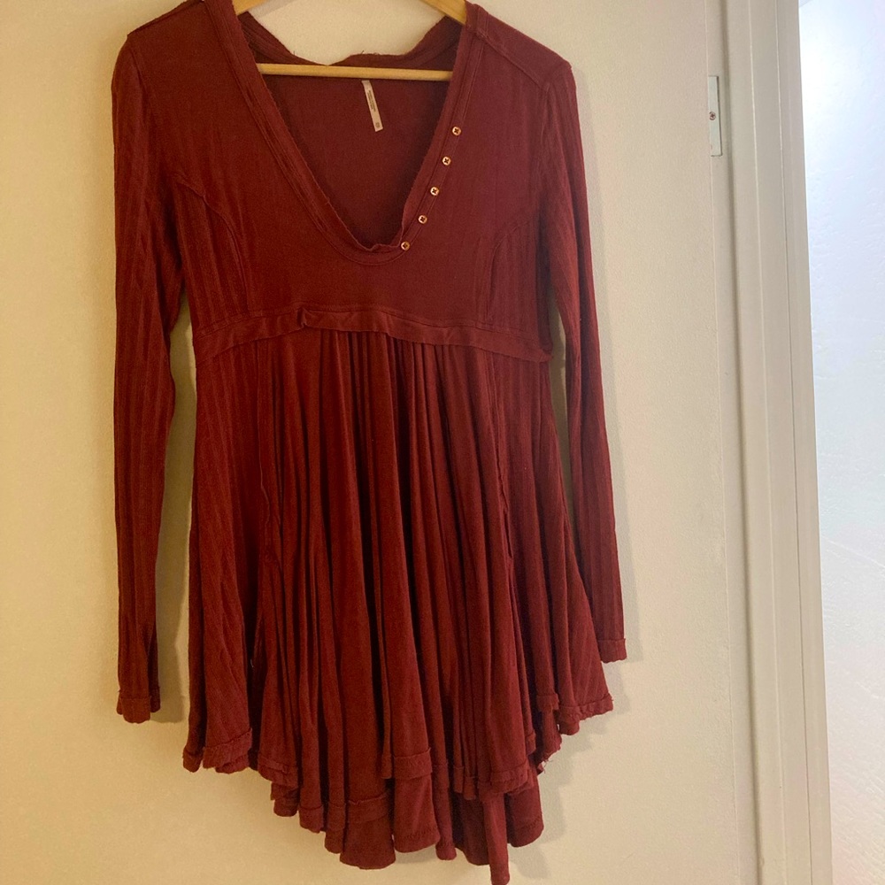 FP Babydoll Tunic in Rust